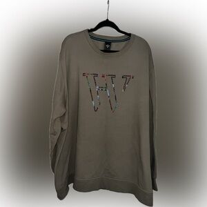 Houston White Crewneck Sweatshirt